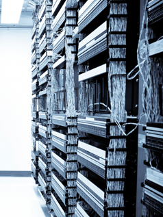 Rack with UPS in Data Center